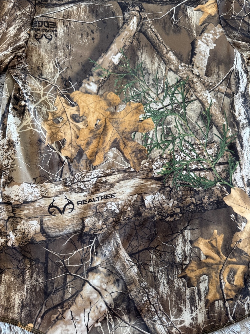 Realtree Forest Edge Camouflage Long Sleeve Performance Boys 8 Shirt Outdoors - Picture 5 of 12